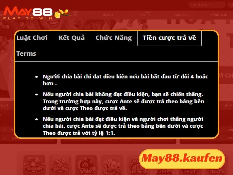 Tìm hiểu quy tắc thanh toán tiền thưởng trong trò chơi