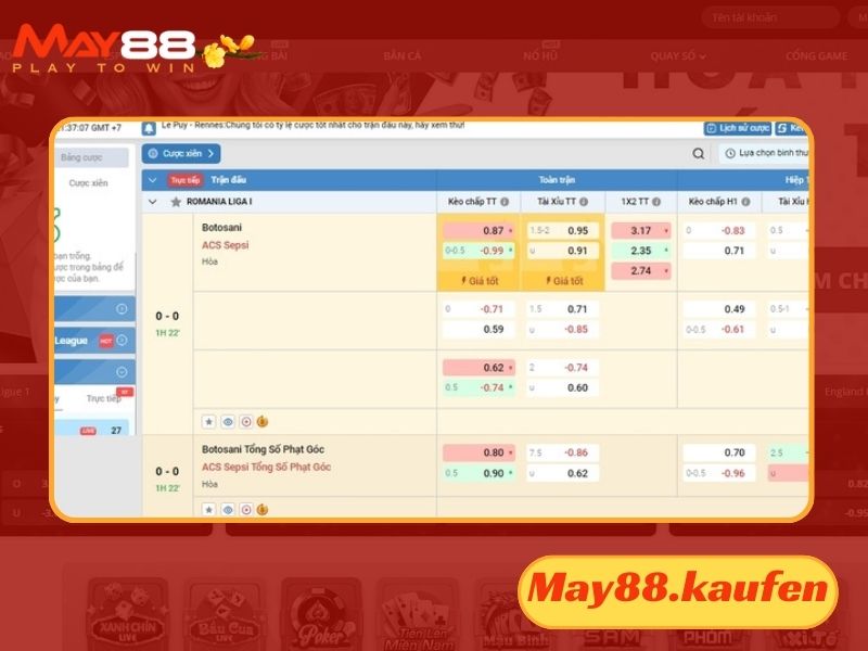Cập nhật liên tục các trận đấu hàng ngày